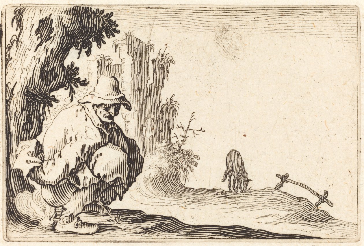 Peasant Defecating de Jacques Callot