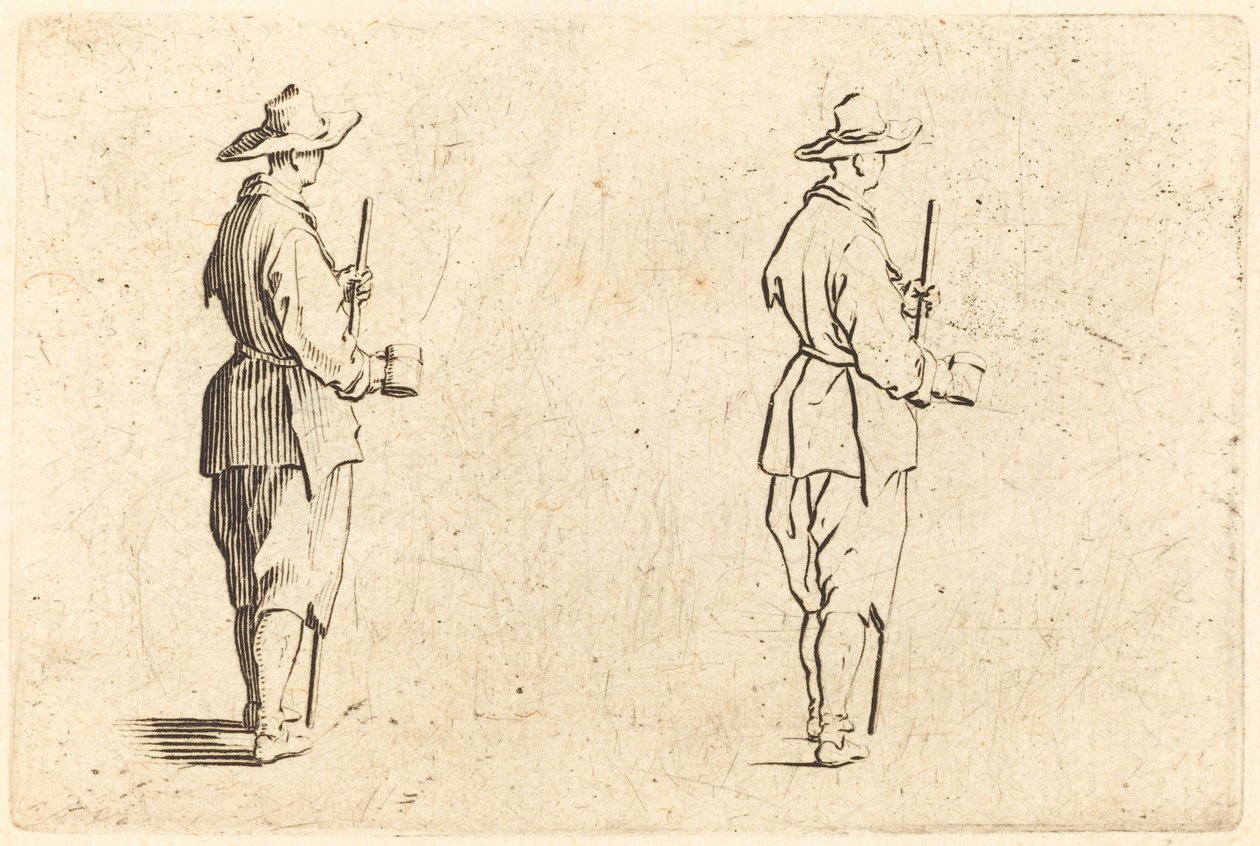 Camponês com um copo de Jacques Callot