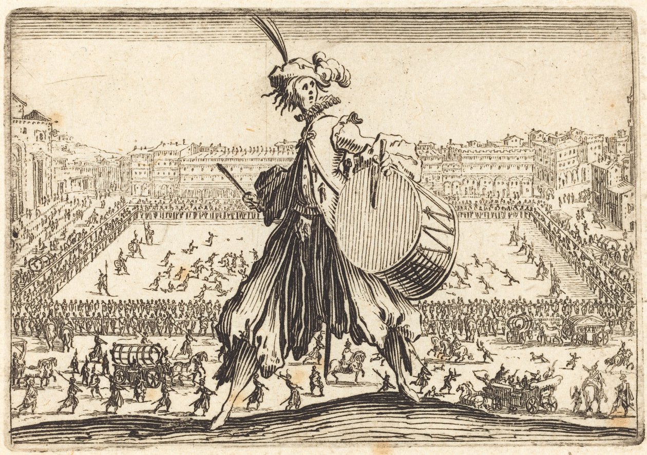 Praça Santa Croce, Florença de Jacques Callot
