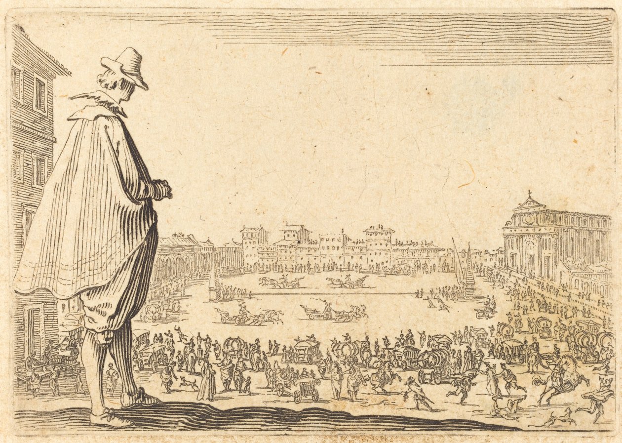 Praça Santa Maria Novella, Florença de Jacques Callot