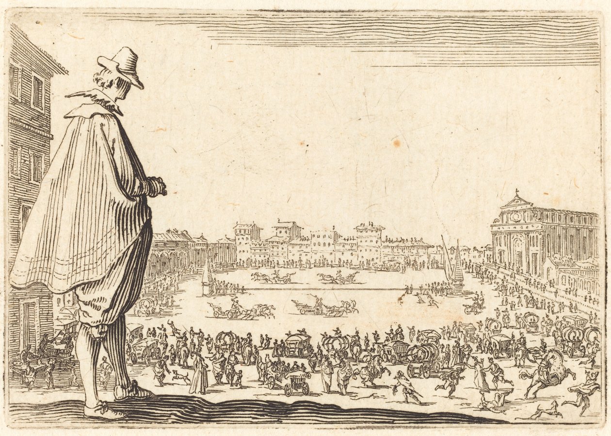 Praça Santa Maria Novella, Florença de Jacques Callot