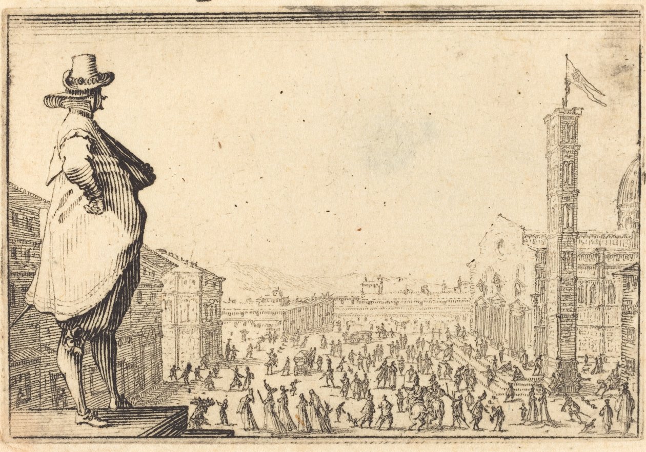 Praça do Duomo, Florença de Jacques Callot