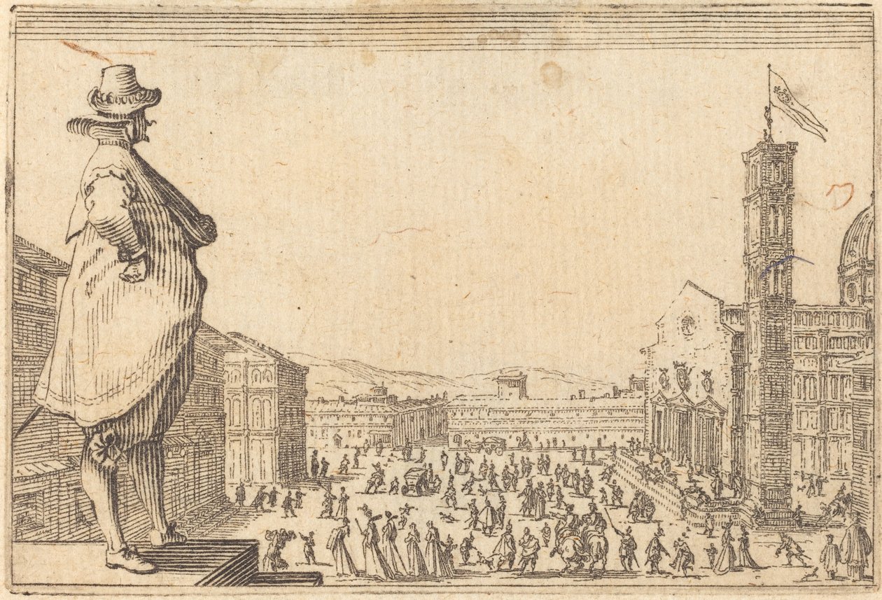 Praça do Duomo, Florença de Jacques Callot
