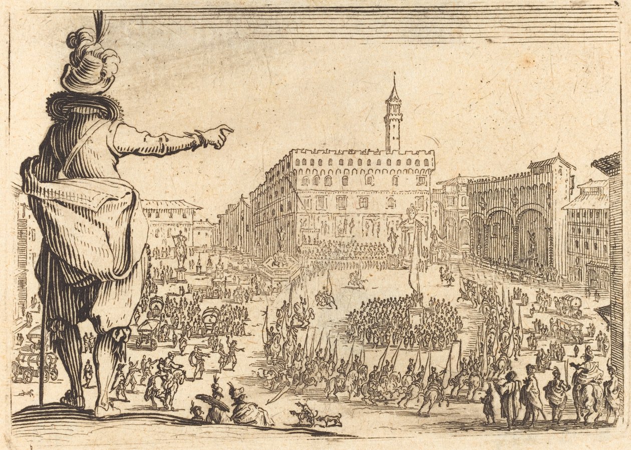 Piazza della Signoria, Florença de Jacques Callot
