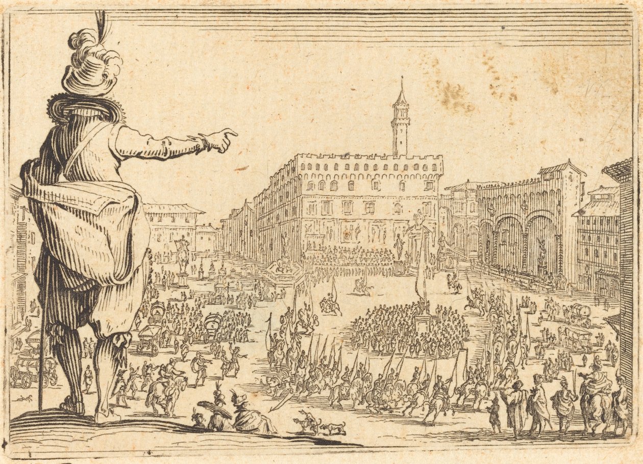 Piazza della Signoria, Florença de Jacques Callot