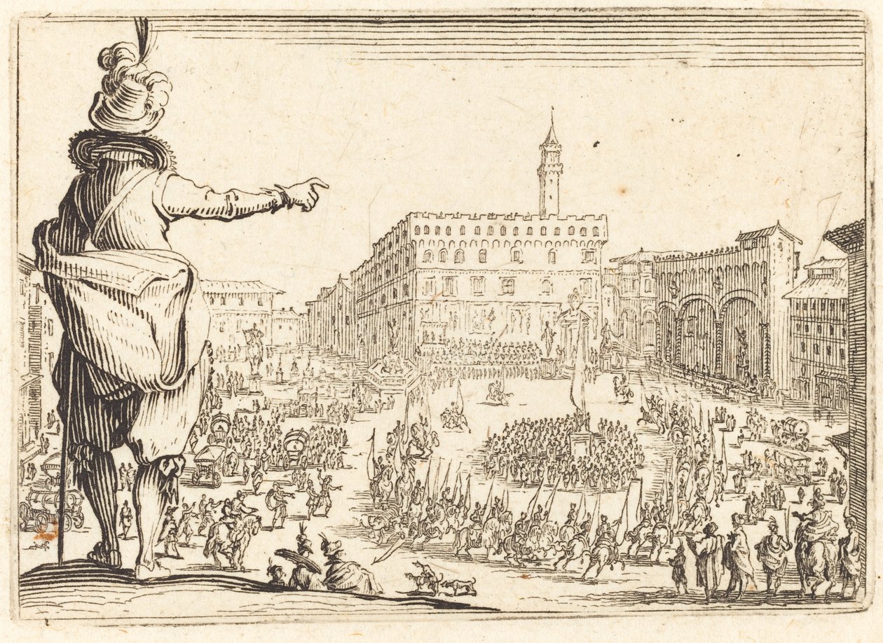 Piazza della Signoria, Florença de Jacques Callot