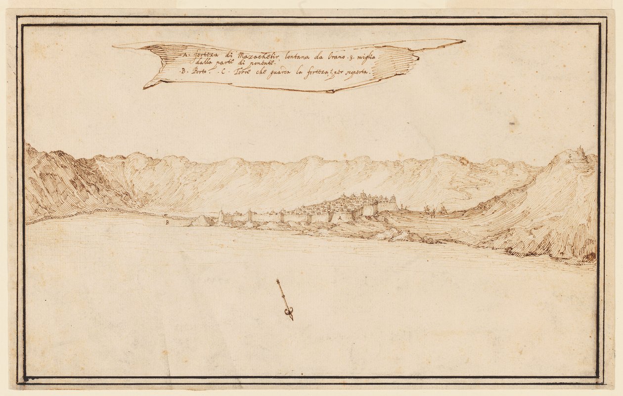 Vista Planométrica de Mazachebir de Jacques Callot