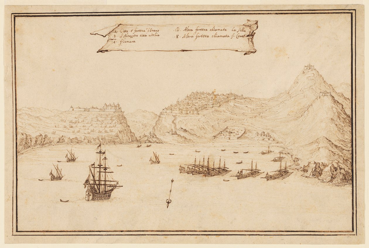 Vista Planométrica de Oran, Argélia de Jacques Callot