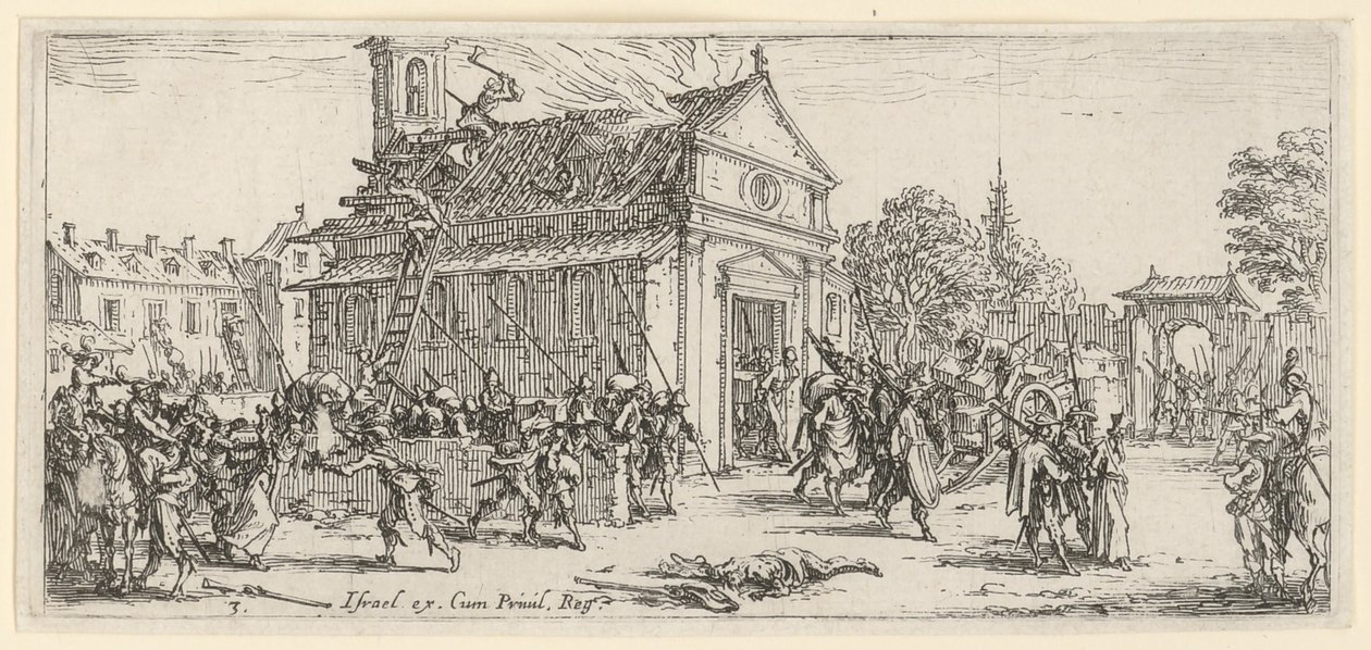 Saque a um mosteiro de Jacques Callot