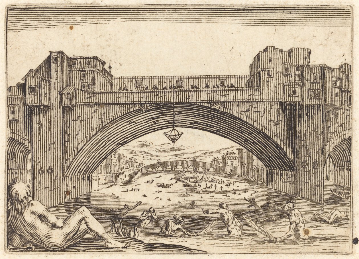 Ponte Vecchio, Florença de Jacques Callot
