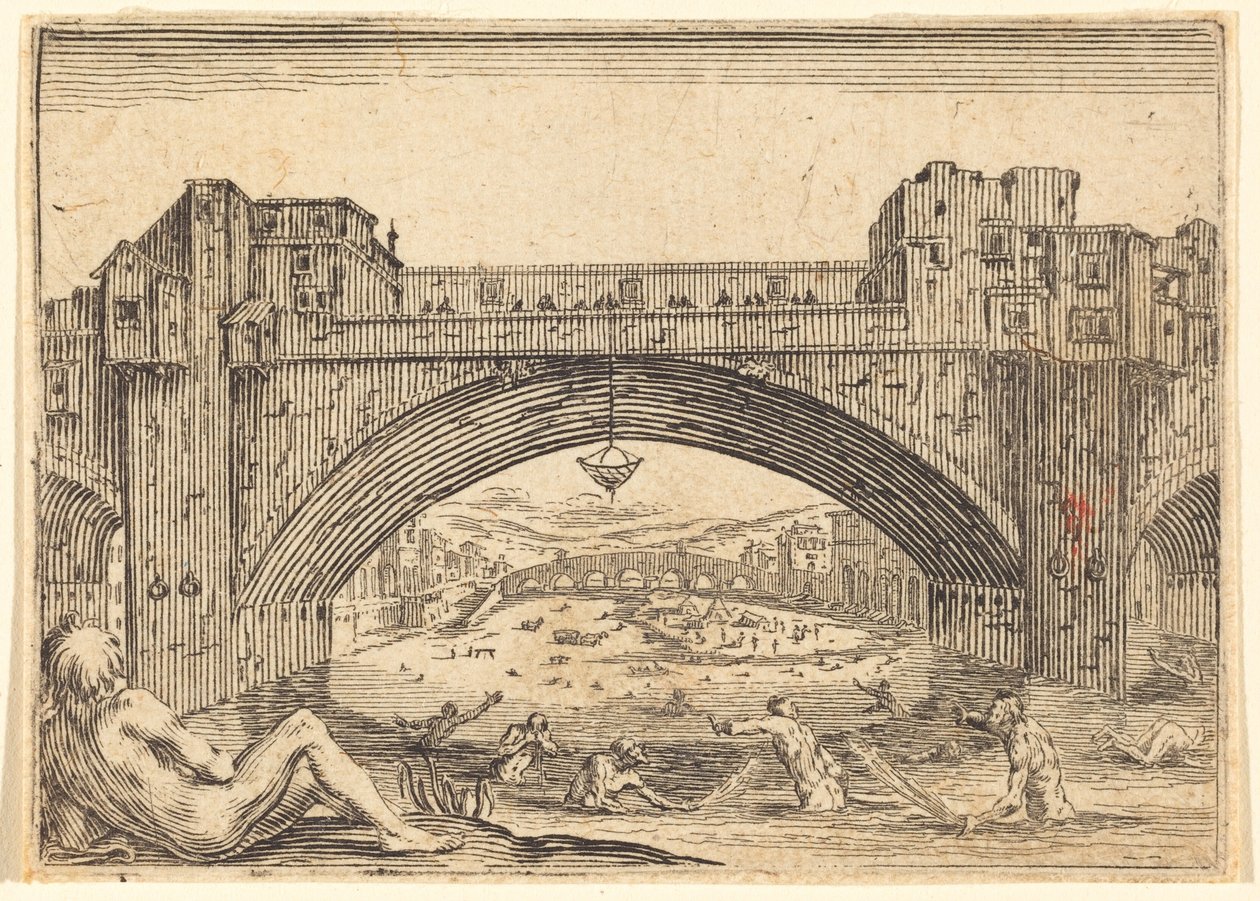 Ponte Vecchio, Florença de Jacques Callot