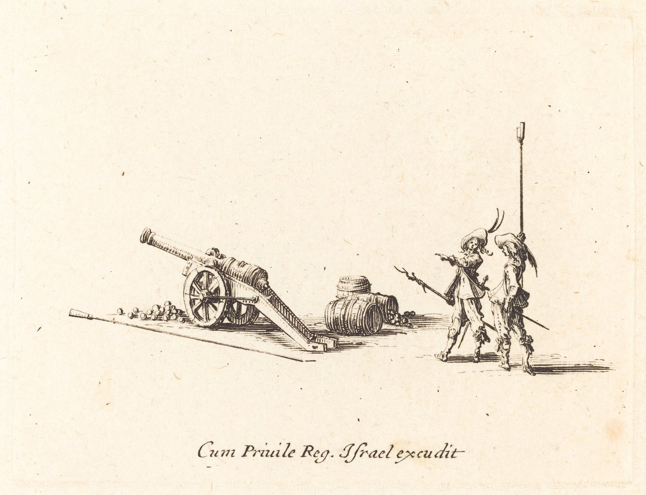 Preparando-se para disparar o canhão de Jacques Callot