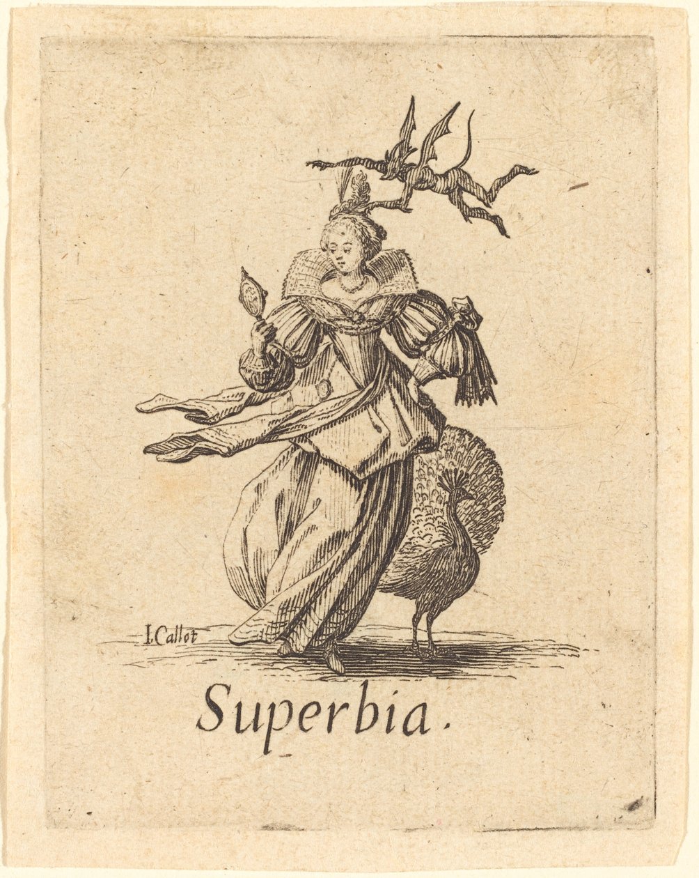 Pride Vanity, provavelmente depois de 1621. de Jacques Callot