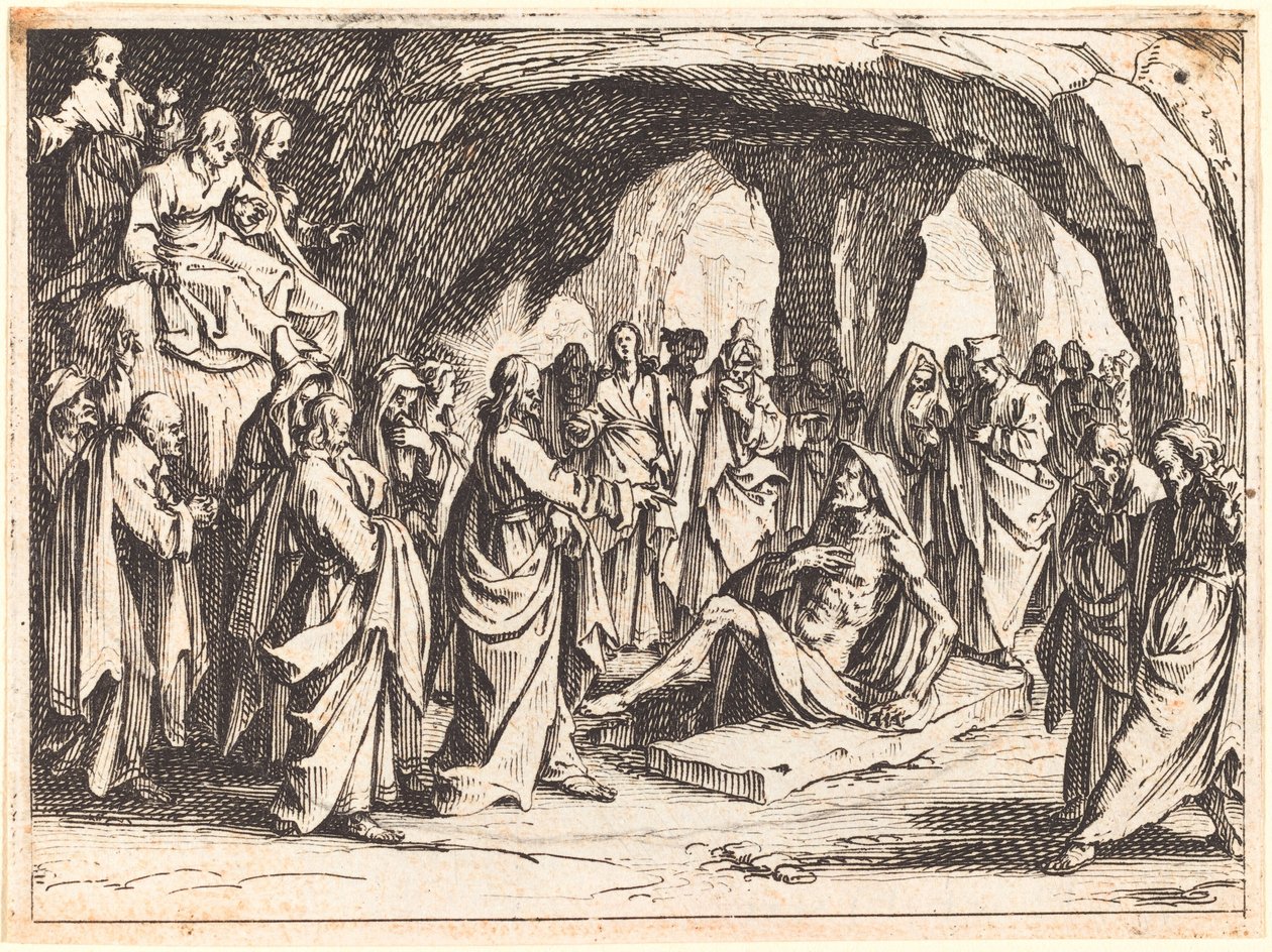 Ressurreição de Lázaro de Jacques Callot