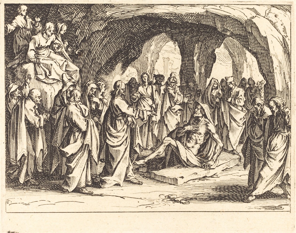 Ressurreição de Lázaro de Jacques Callot