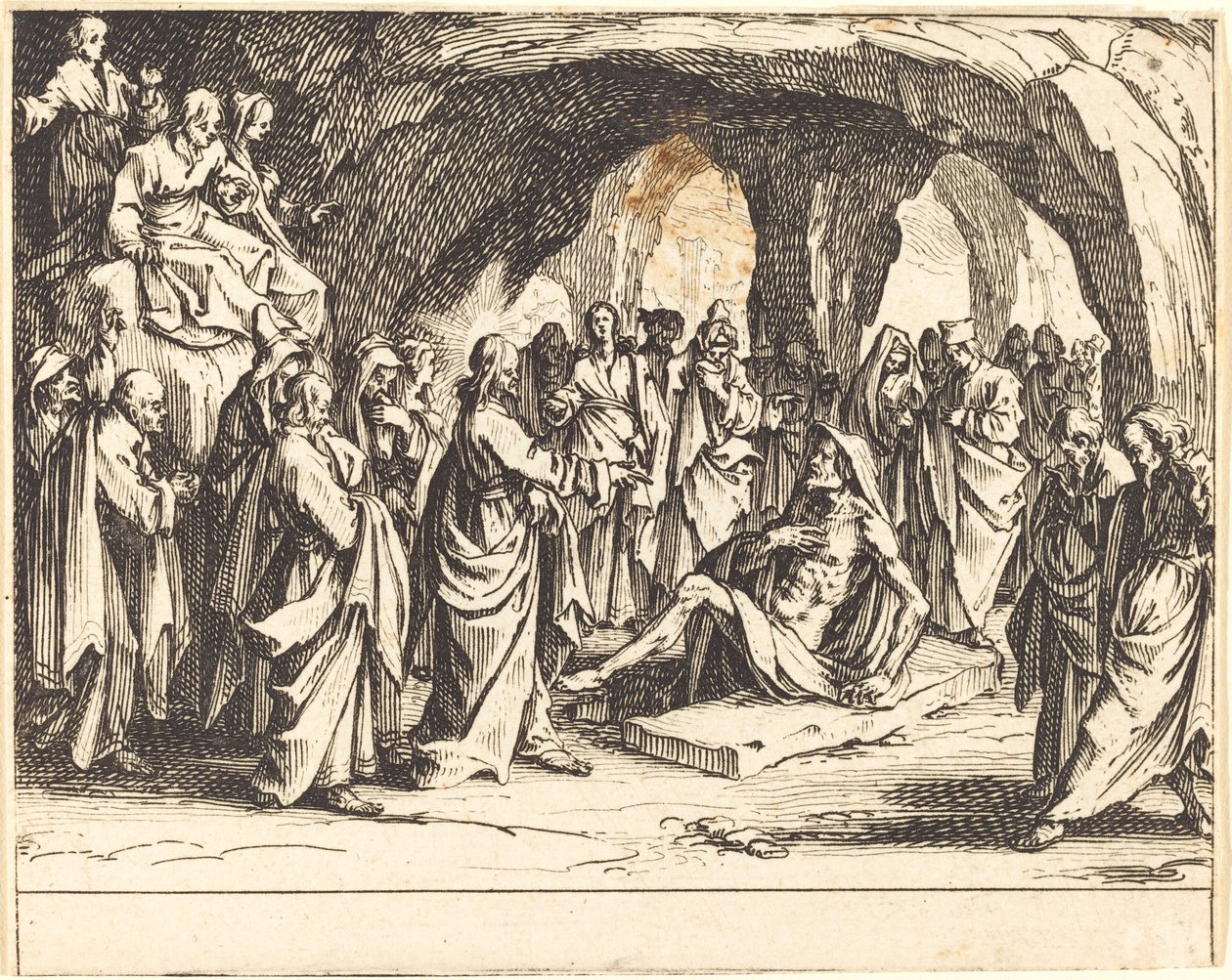 Ressurreição de Lázaro de Jacques Callot