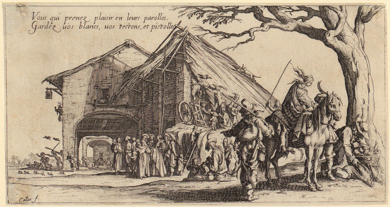 Rast, folha 3 da série «Os Boémios» de Jacques Callot