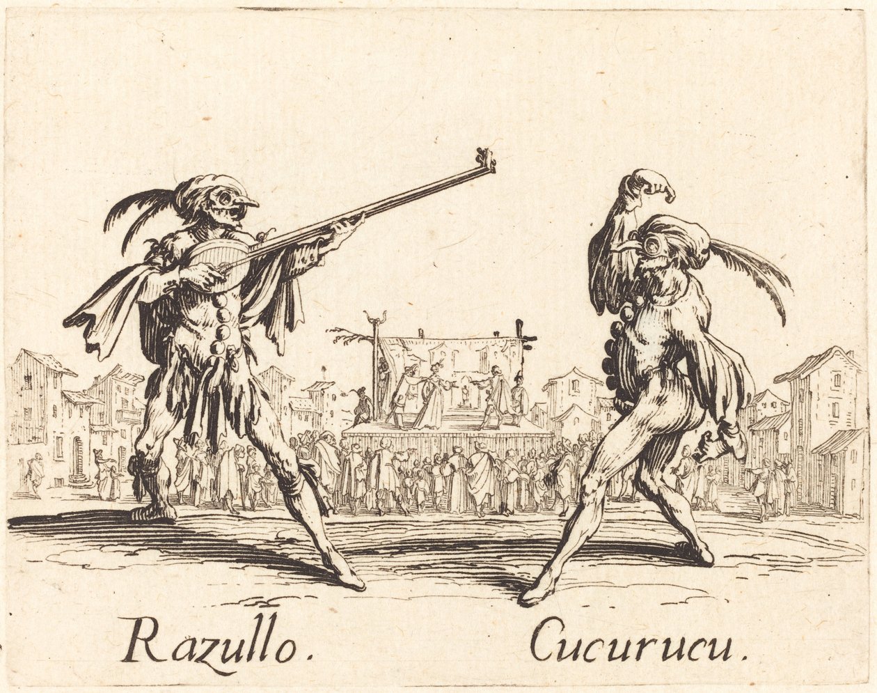Razullo e Cucurucu de Jacques Callot