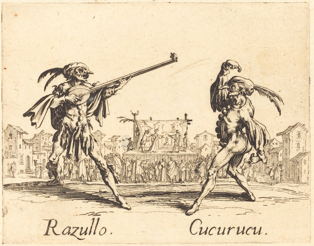 Razullo e Cucurucu de Jacques Callot