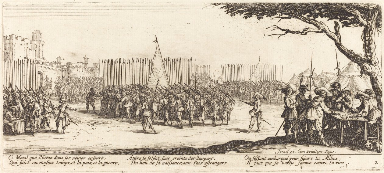 Recrutamento de tropas de Jacques Callot