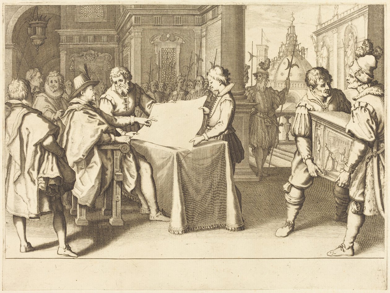 Restauro do Duomo, em Florença de Jacques Callot