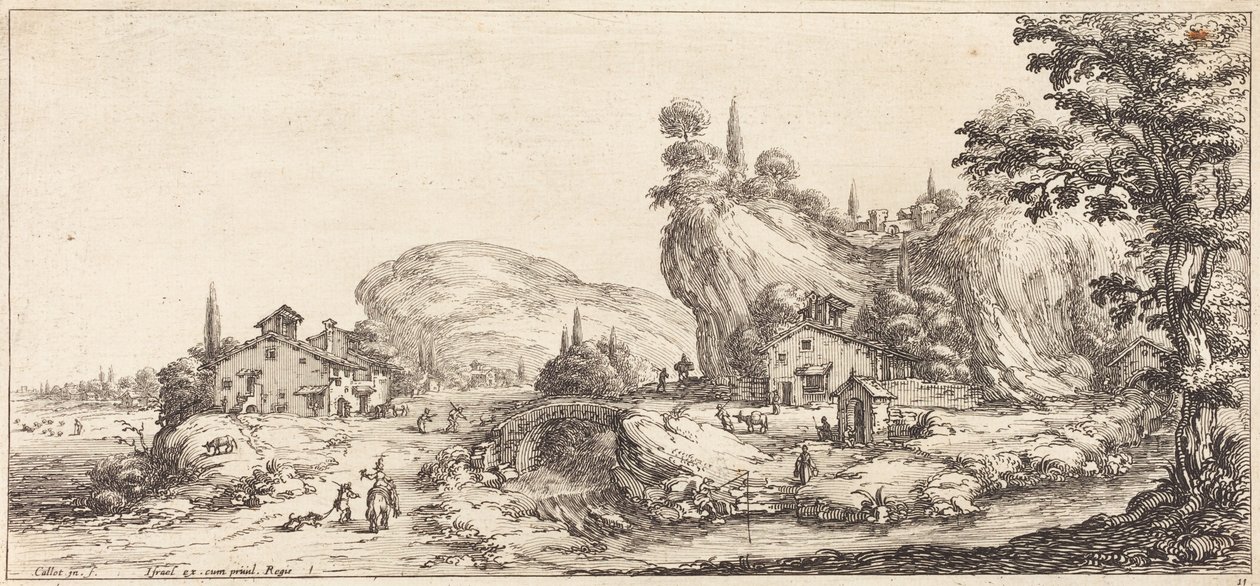 Regresso a casa da caça de Jacques Callot