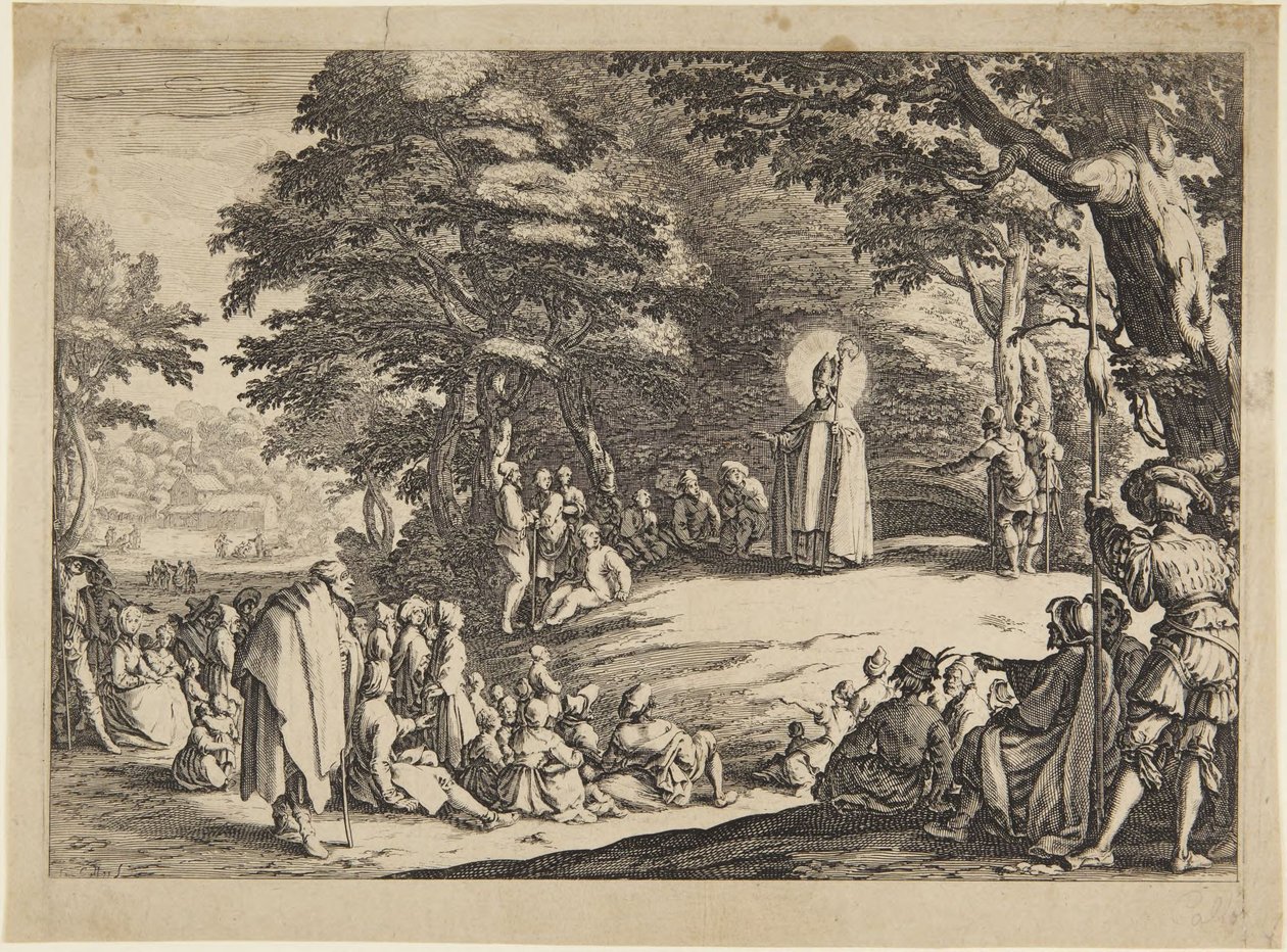 Santo Amond, São Nicolau ou São Severino de Jacques Callot