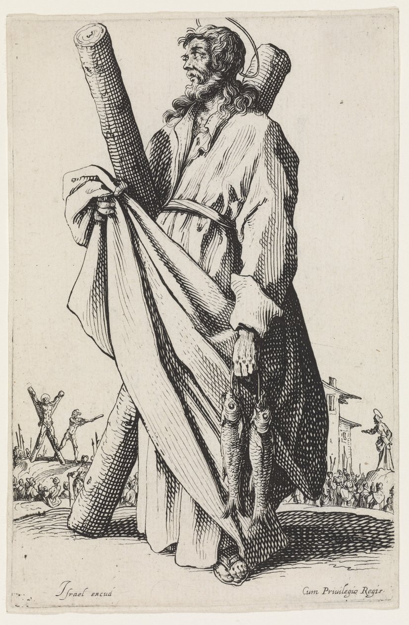 Santo André dos Grandes Apóstolos, 1631 de Jacques Callot