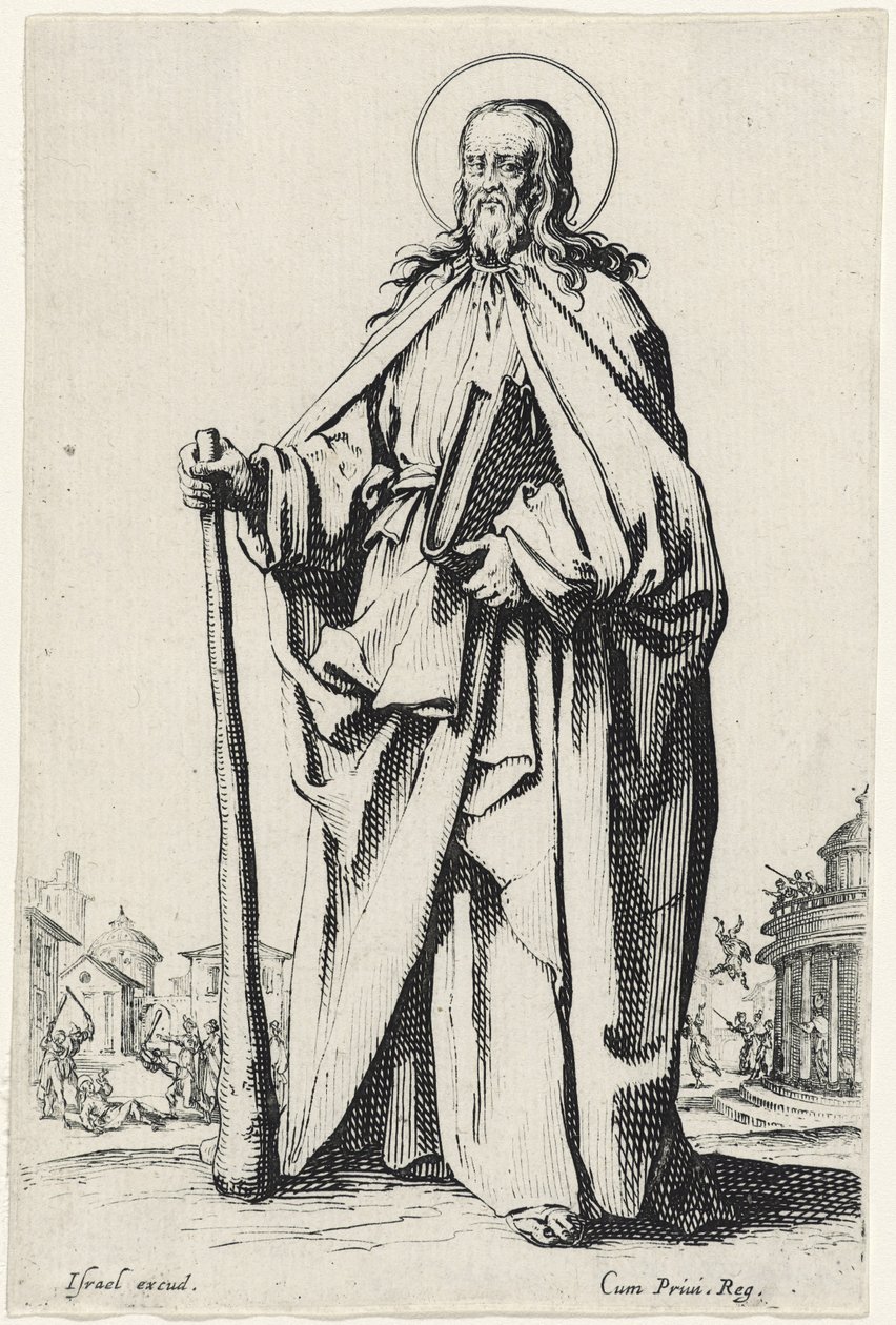 São Tiago Menos de Les Grands Apôtres (Os Grandes Apóstolos), 1631 de Jacques Callot