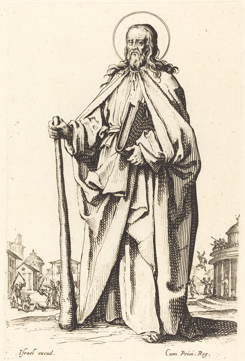 São Tiago Menor, publicado em 1631. de Jacques Callot