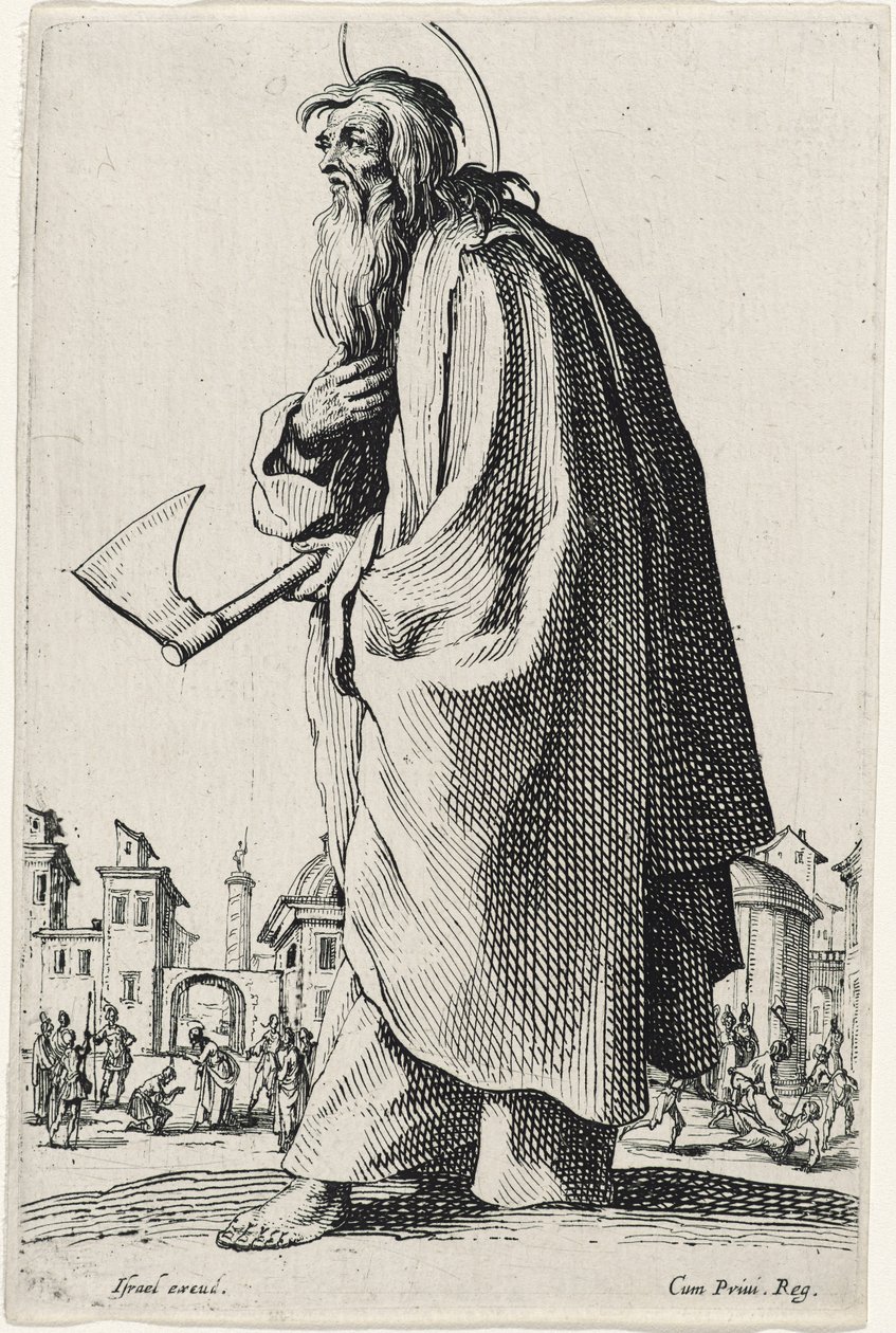 São Tadeu ou São Judas de Les Grands Apôtres (Os Grandes Apóstolos), 1631 de Jacques Callot
