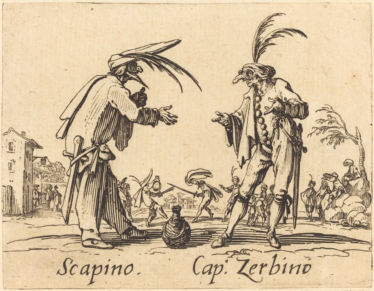 Scapino e Cap. Zerbino de Jacques Callot