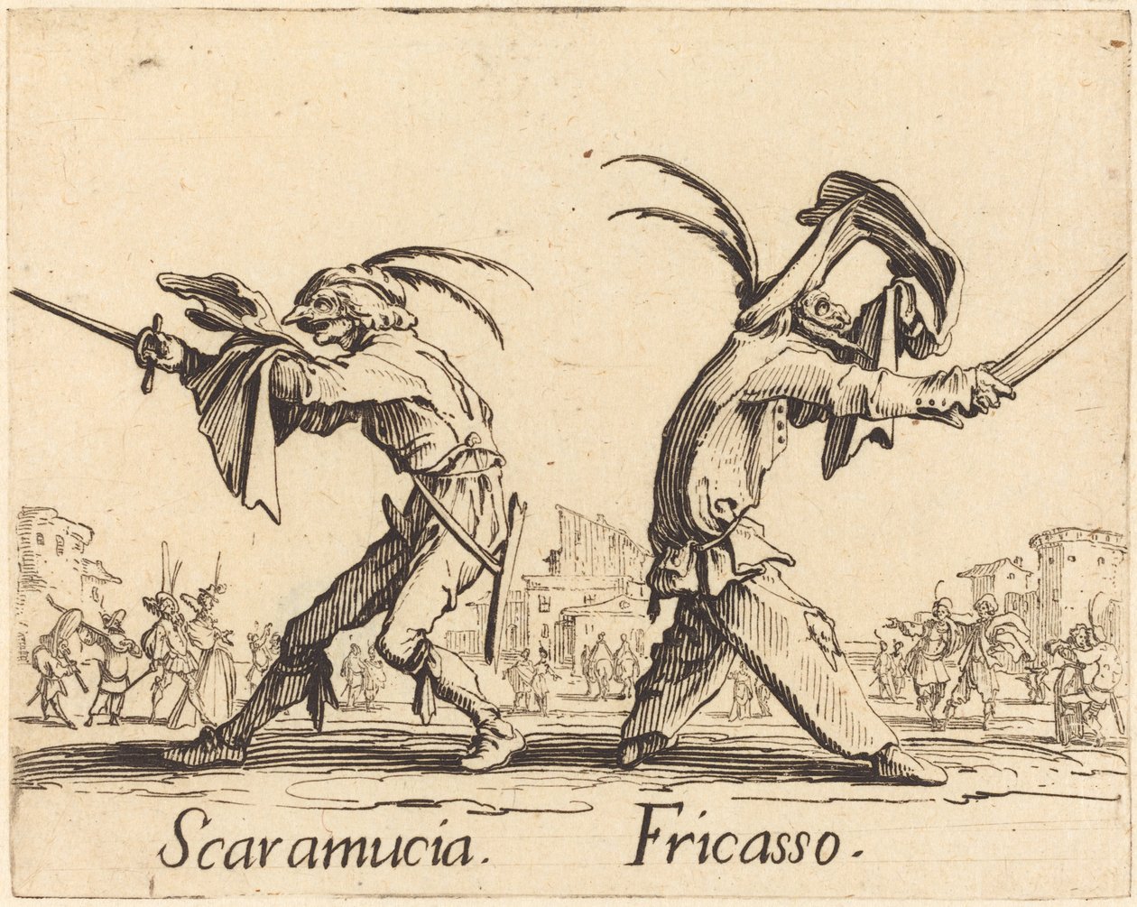 Scaramucia e Fricasso de Jacques Callot