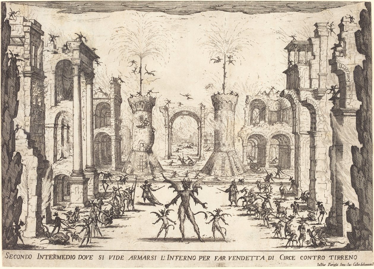 Segundo Intermezzo, 1617. de Jacques Callot