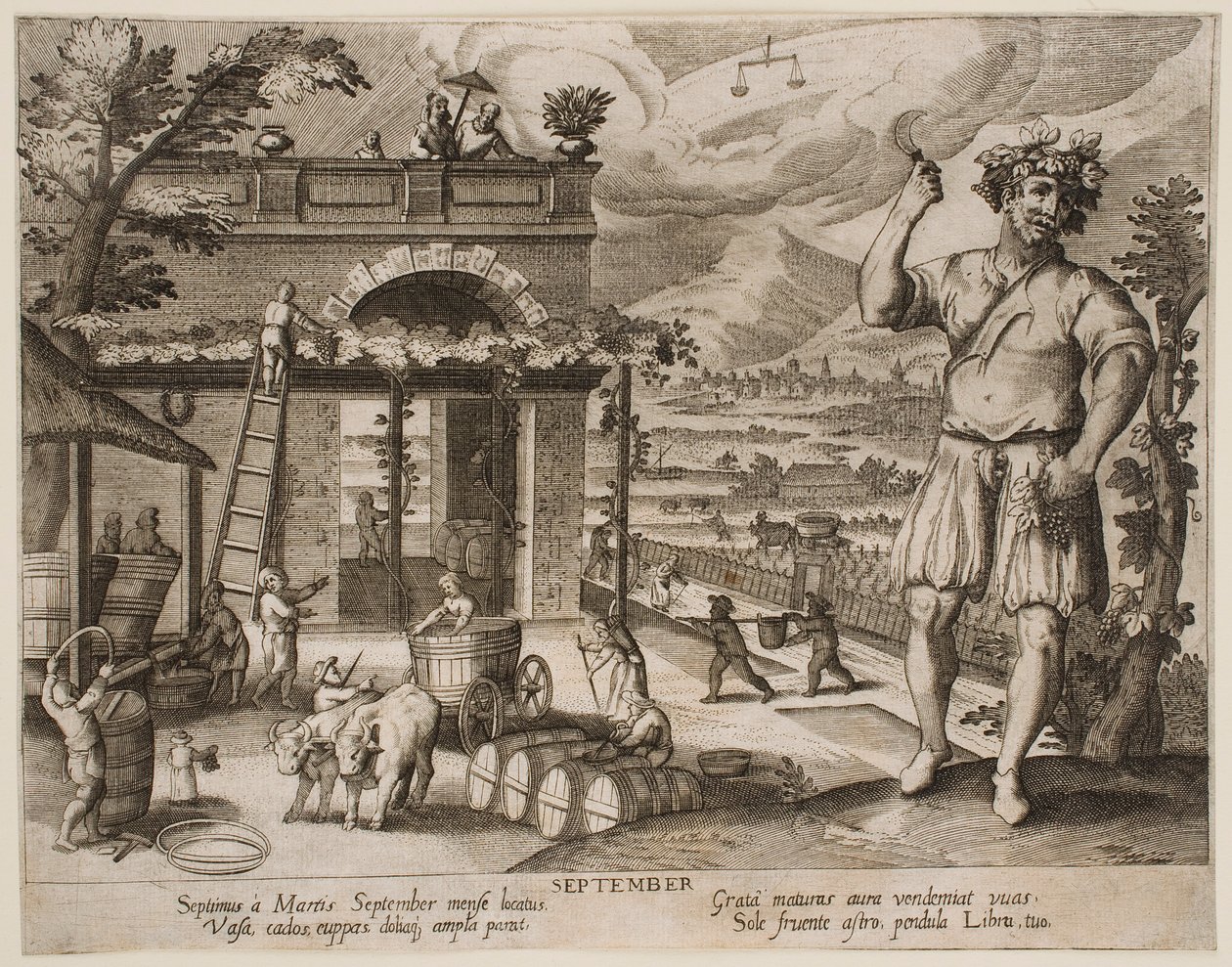 Setembro, da série «Os Meses» de Jacques Callot