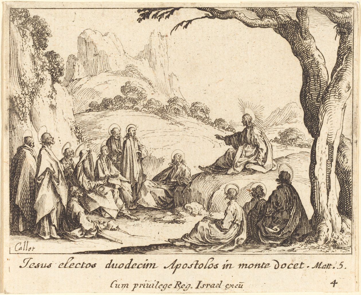 Sermão da Montanha de Jacques Callot