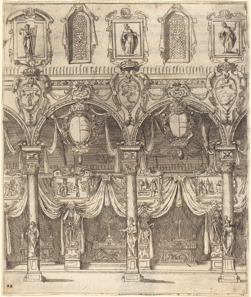 Corredor lateral de San Lorenzo, Florença de Jacques Callot