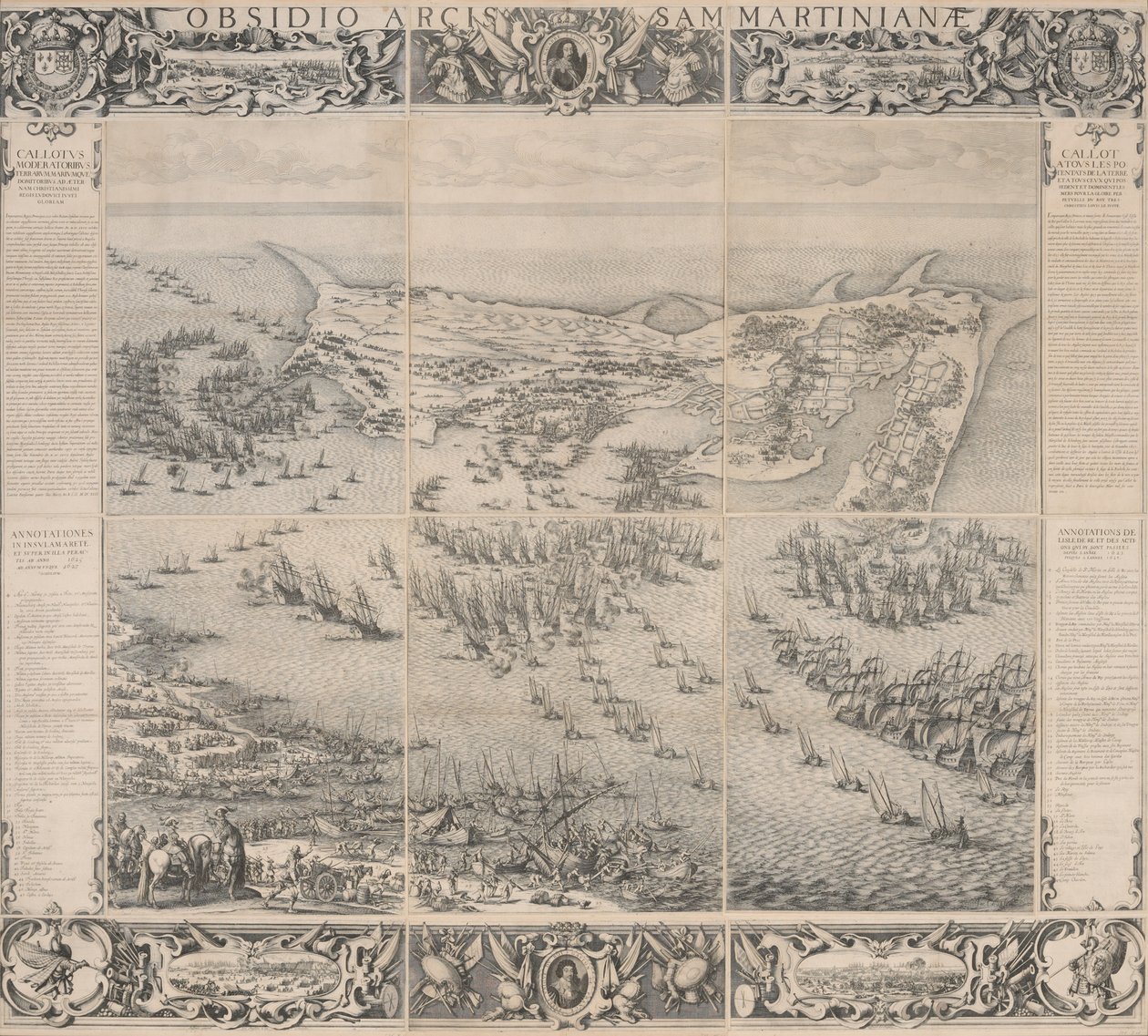 Cerco da Cidadela de São Martinho na Ilha de Ré de Jacques Callot