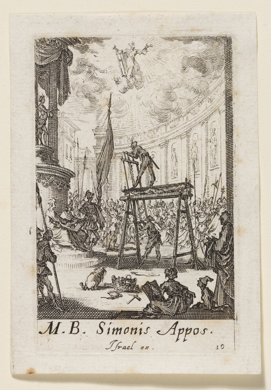 Simão, o Apóstolo (Simonis Appos.) de Jacques Callot