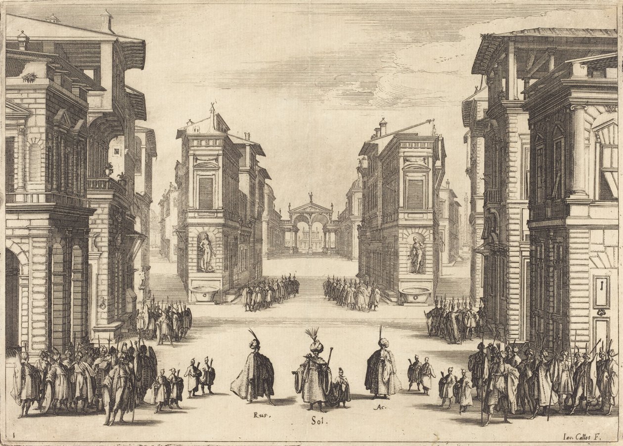 Suleiman, Ato I, 1620. de Jacques Callot