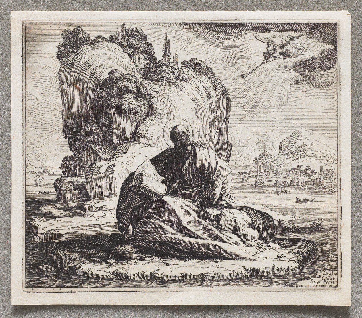 São João na ilha de Patmos de Jacques Callot