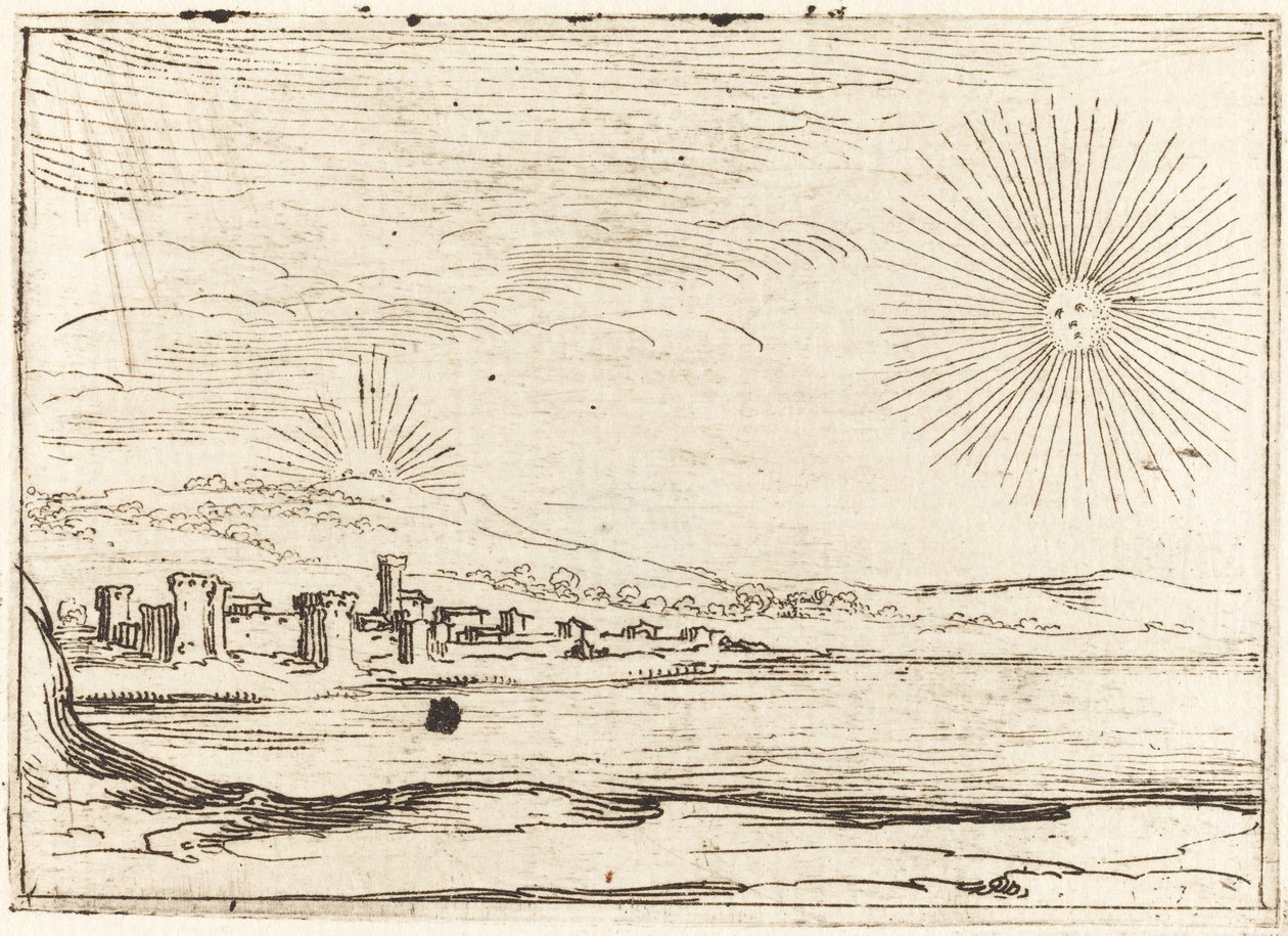 Sol nascendo de Jacques Callot