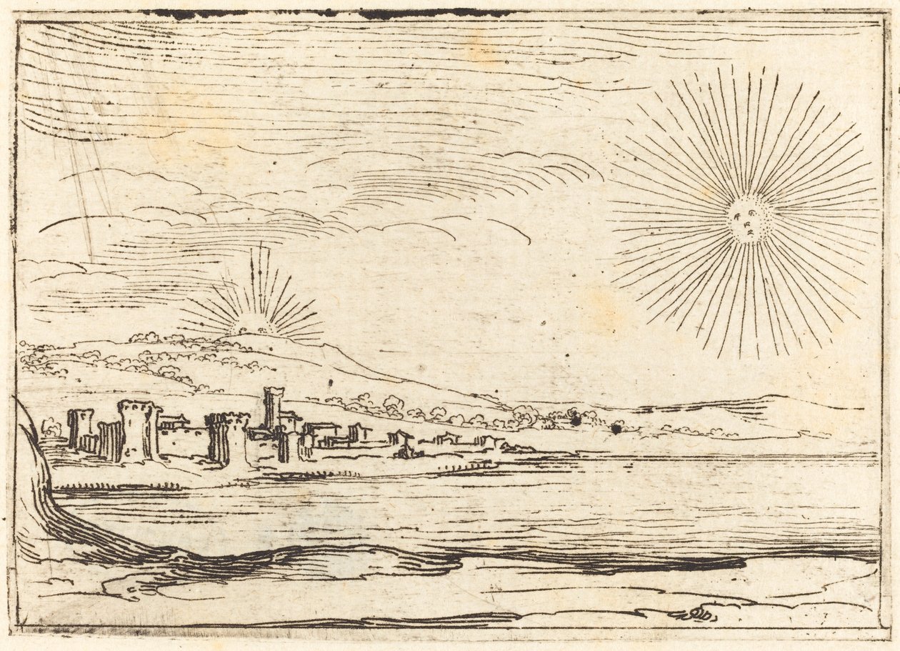 Nascente do Sol, 1628. de Jacques Callot