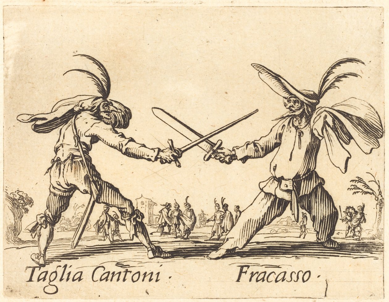 Taglia Cantoni e Fracasso, c. 1622. de Jacques Callot