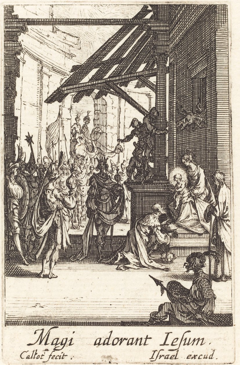 A adoração dos magos de Jacques Callot