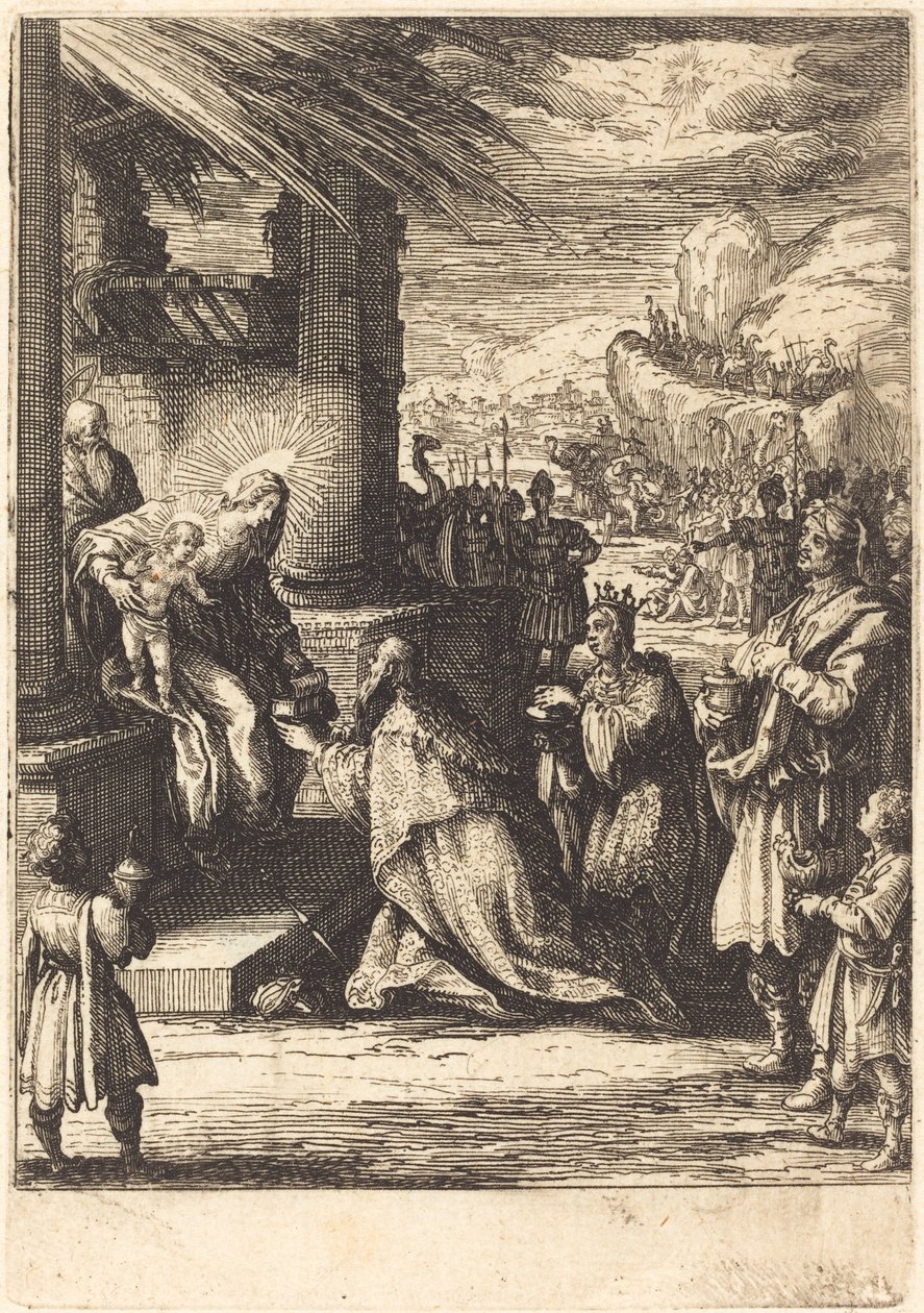 A adoração dos magos de Jacques Callot