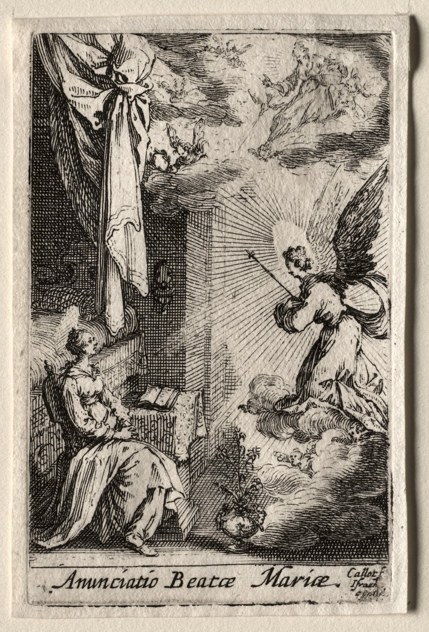 A Vida da Virgem: A Anunciação de Jacques Callot