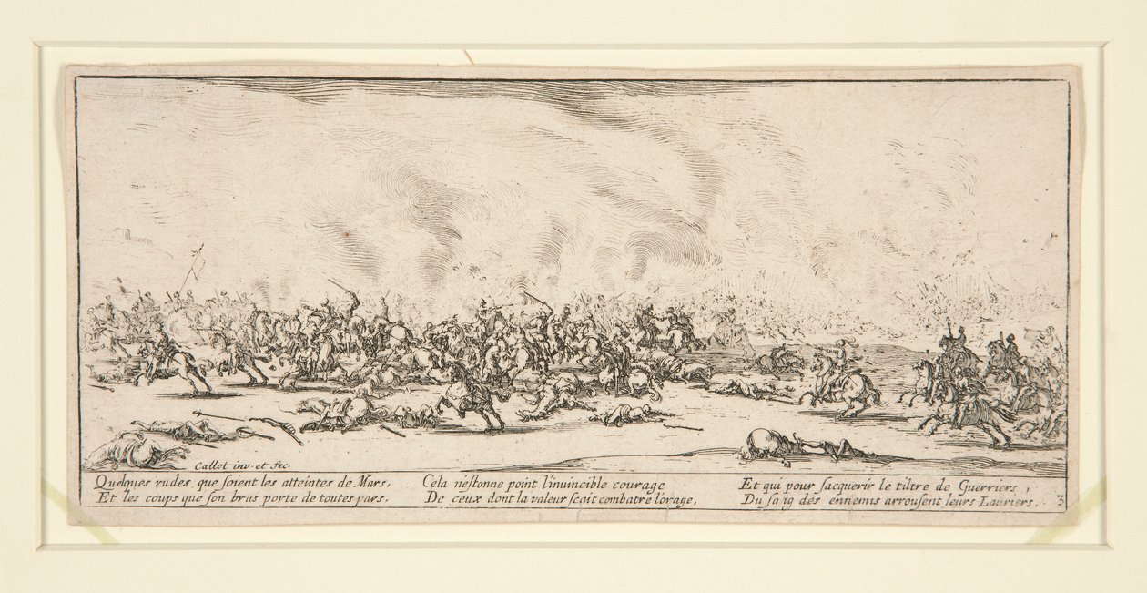 A Batalha, de As Misérias e Desastres da Guerra de Jacques Callot
