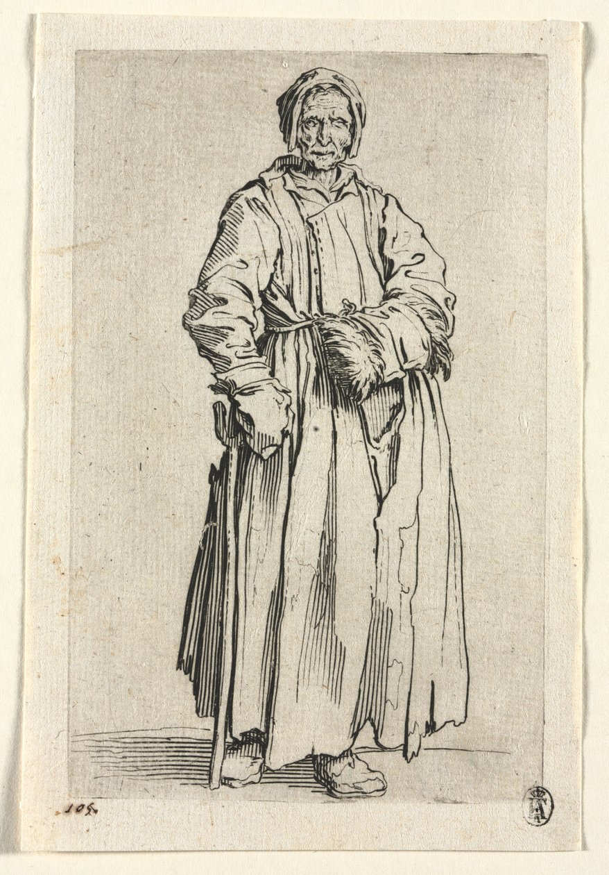 Os Mendigos: A Mulher de Um Olho de Jacques Callot