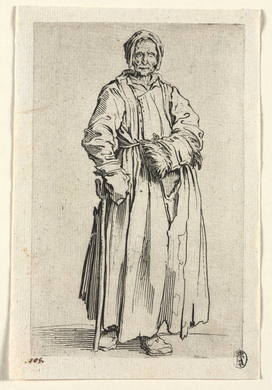 Os Mendigos: Mulher de Um Olho, c. 1623 de Jacques Callot